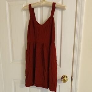 Elegant Red Sleeveless Dress